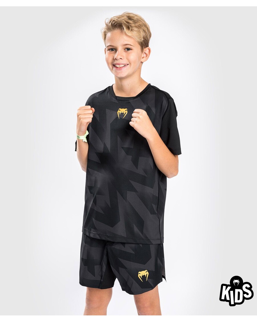 Venum Razor Dry Tech T-Shirt - For Kids - Black/Gold