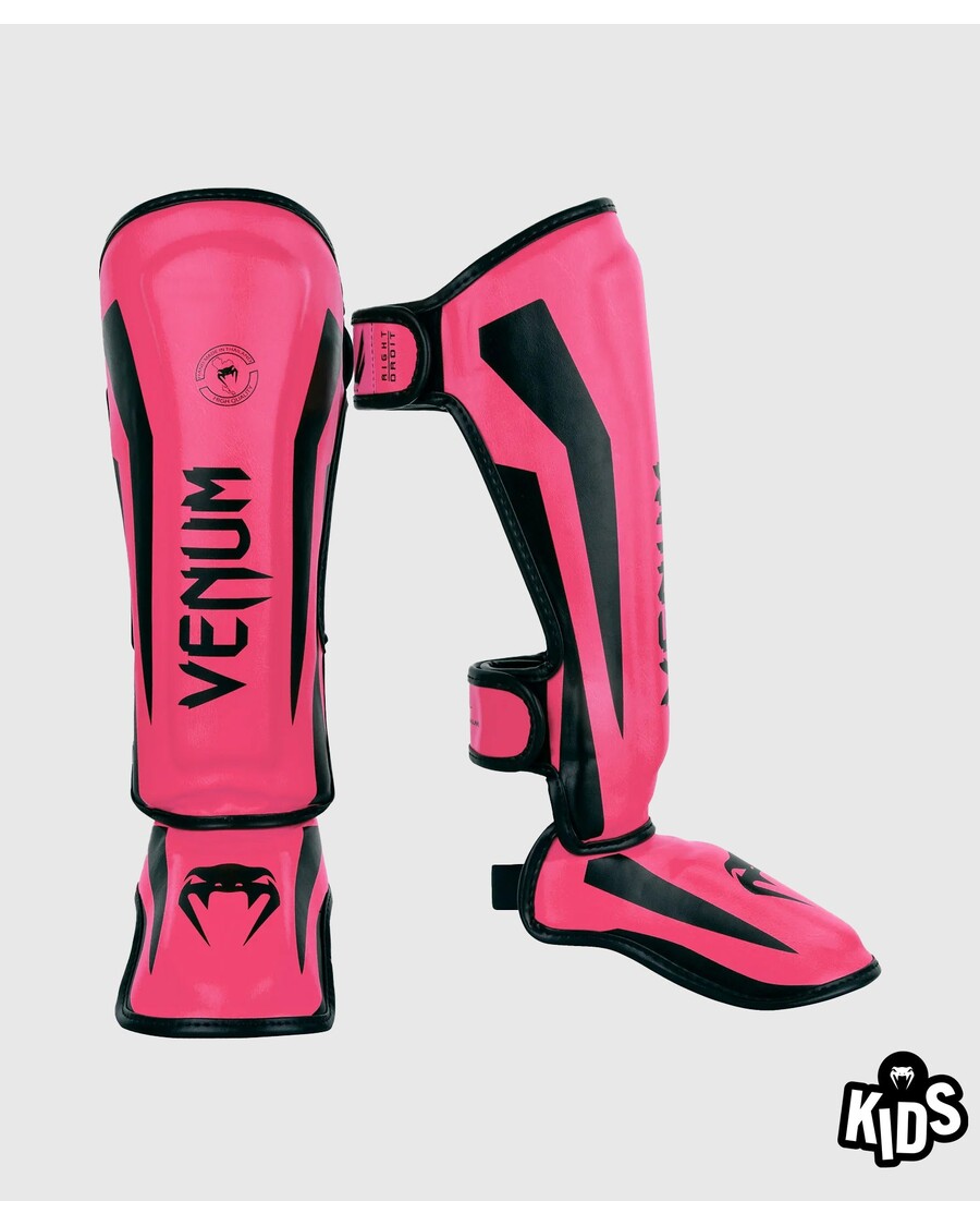 Venum Elite Shin Guards Kids - Exclusive - Neo Pink