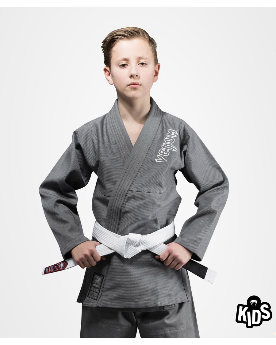 Venum Contender Kids BJJ Gi (Free white belt included) - Grey