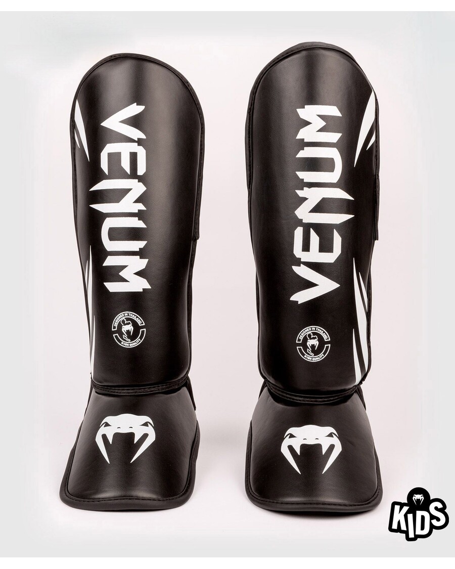 Venum Challenger Kids Shin Guards - Black/White