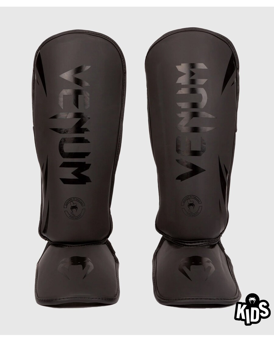 Venum Challenger Kids Shin Guards - Black/Black