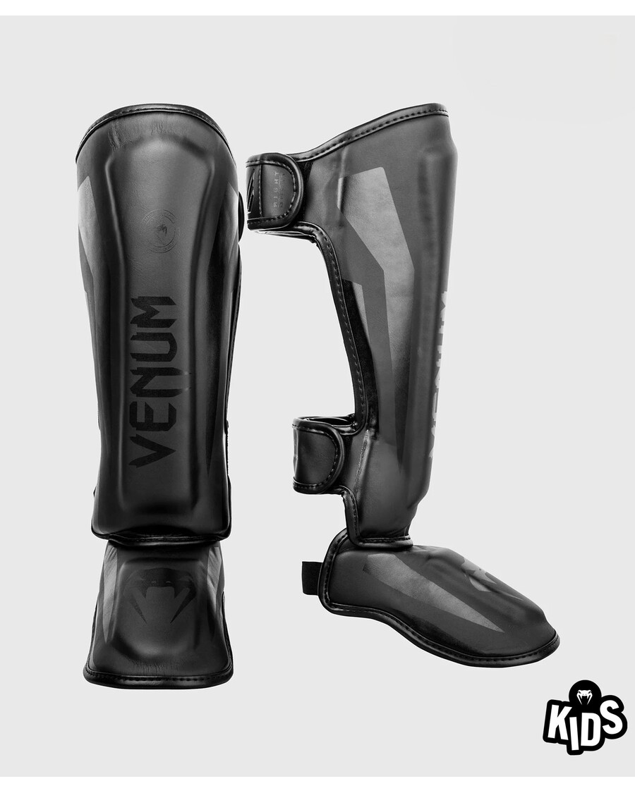 Venum Elite Shin Guards Kids - Exclusive - Black/Black