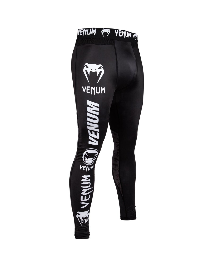 Venum Logos Compression Tights - Black/White