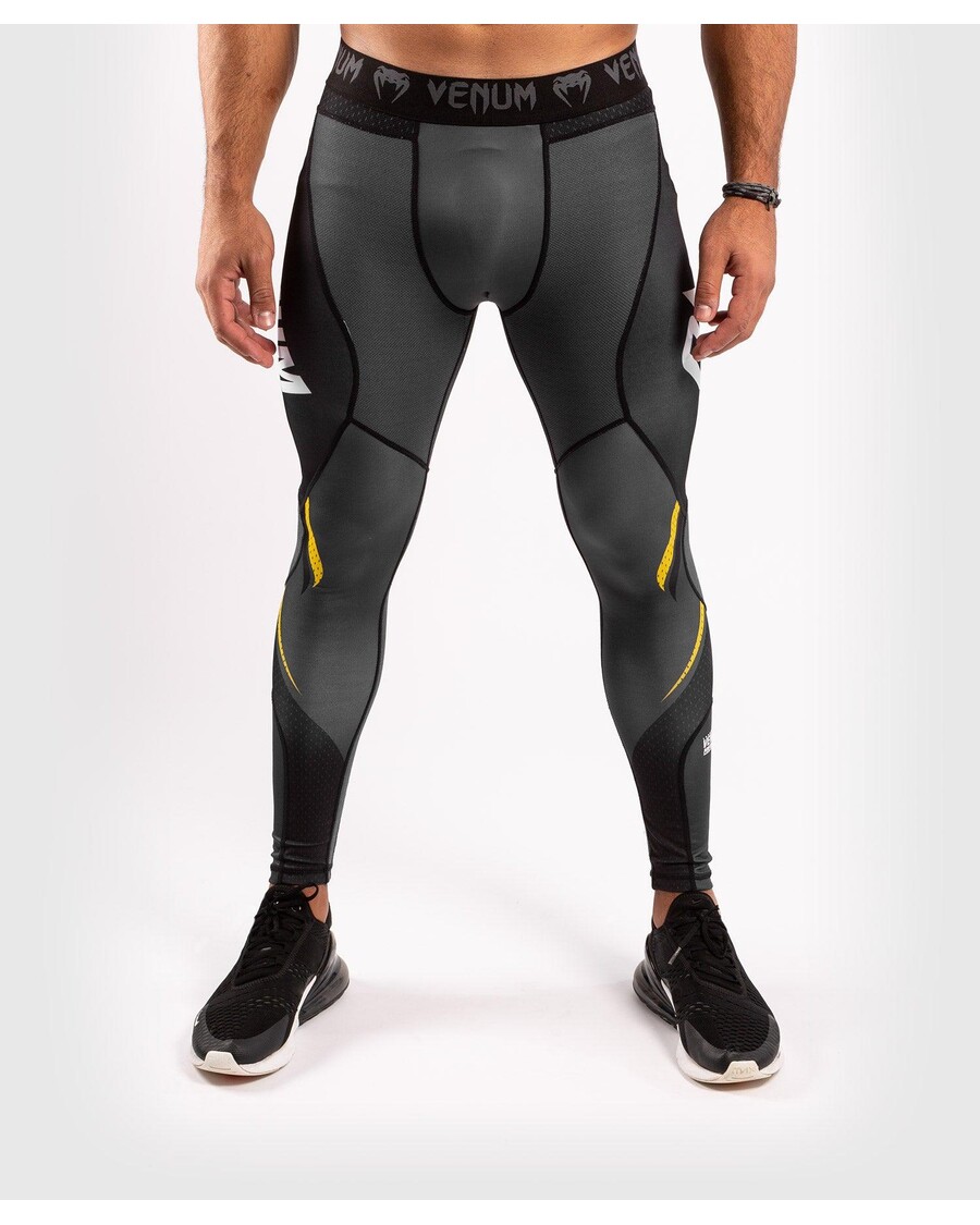 Venum ONE FC Impact Compresssion Tights - Grey/Yellow