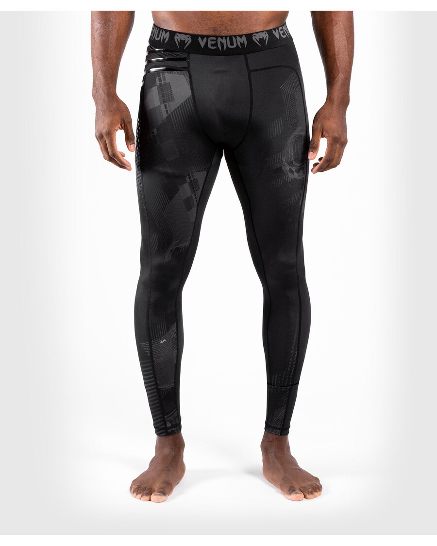 Venum Skull Compression Tights - Black/Black