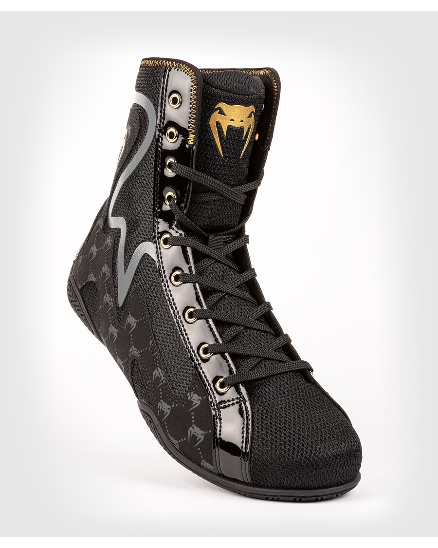 Venum Elite Evo Monogram Boxing Shoes – Black