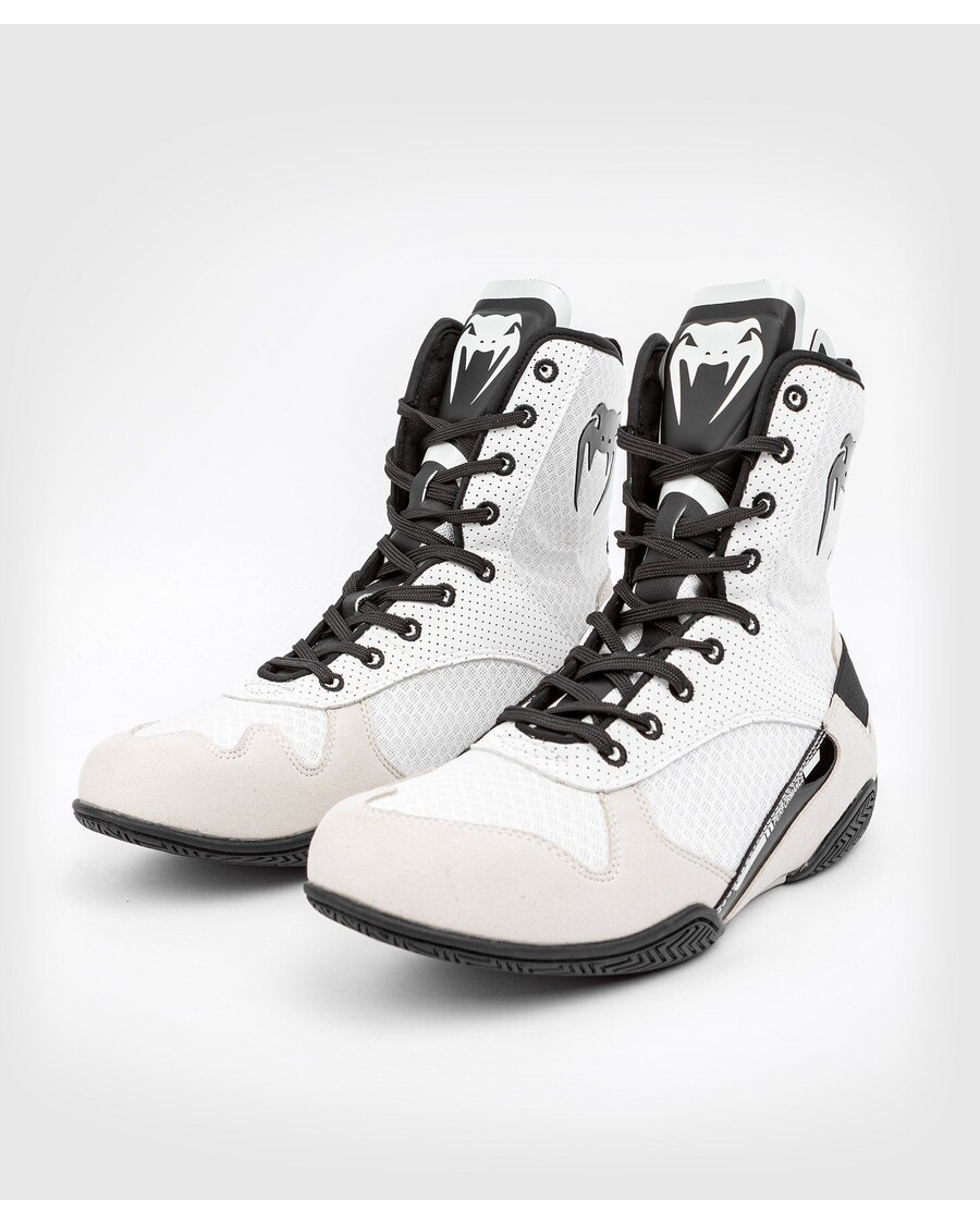 Venum Elite Boxing Shoes - White/Black