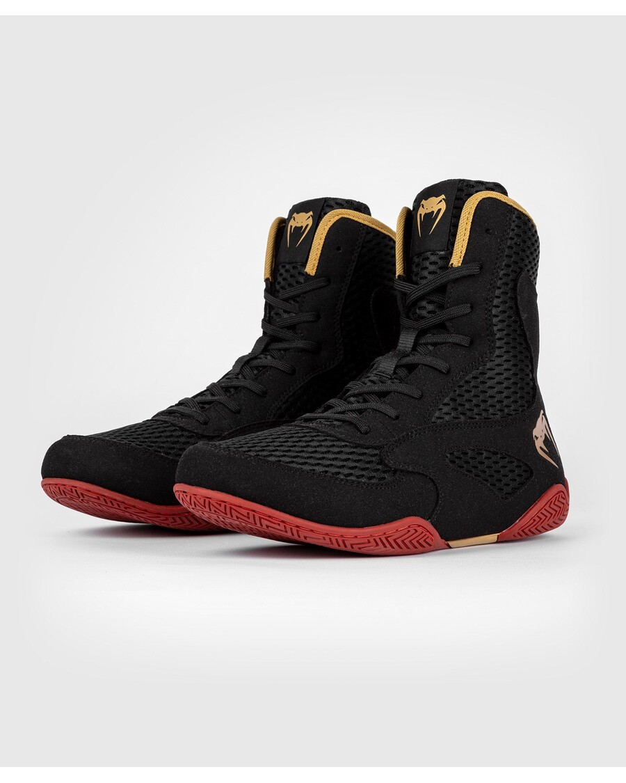 Venum Contender Boxing Shoes - Black/Gold/Red