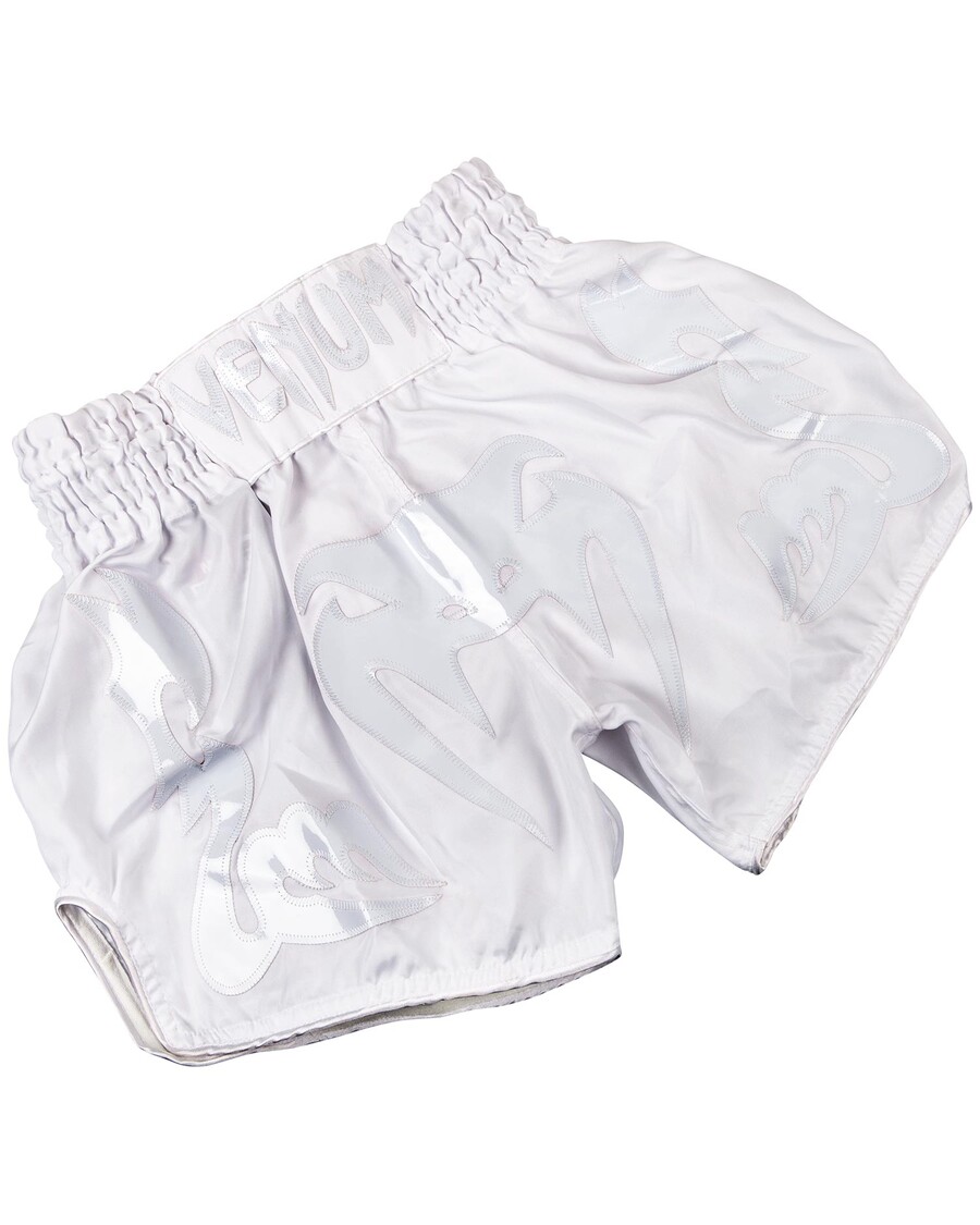 Venum Bangkok Inferno Muay Thai Shorts - White/White