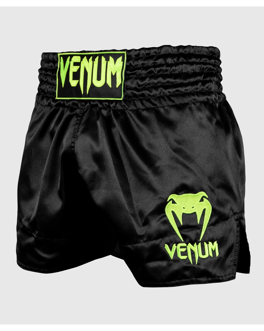 Venum Muay Thai Shorts Classic - Black/Neo Yellow