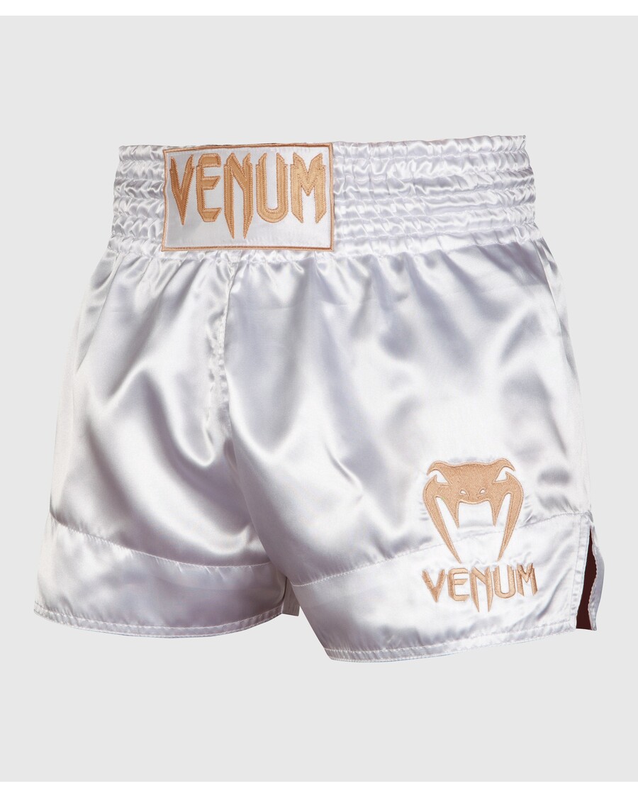 Venum Muay Thai Shorts Classic - White/Gold