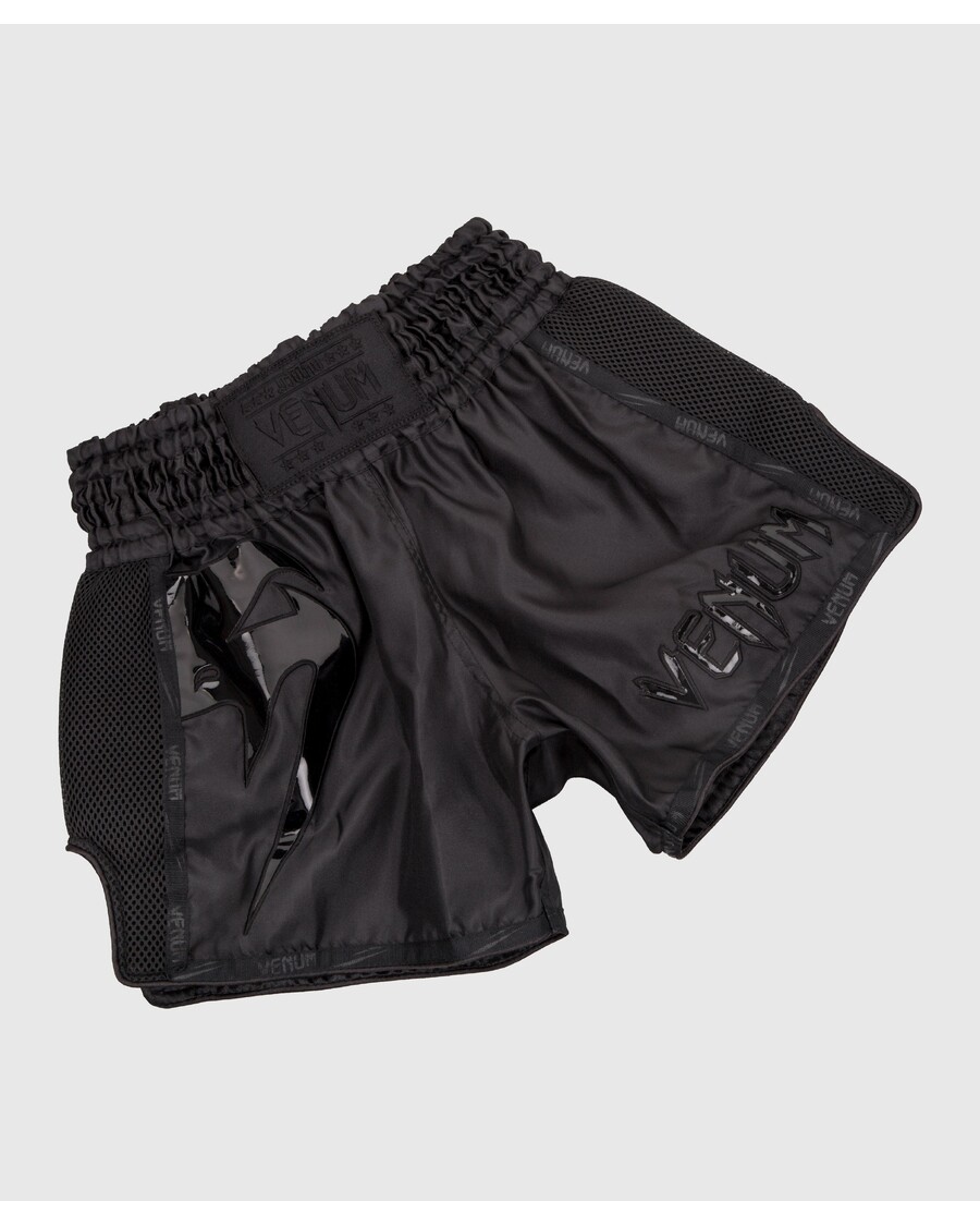 Venum Giant Muay Thai Shorts - Black/Black