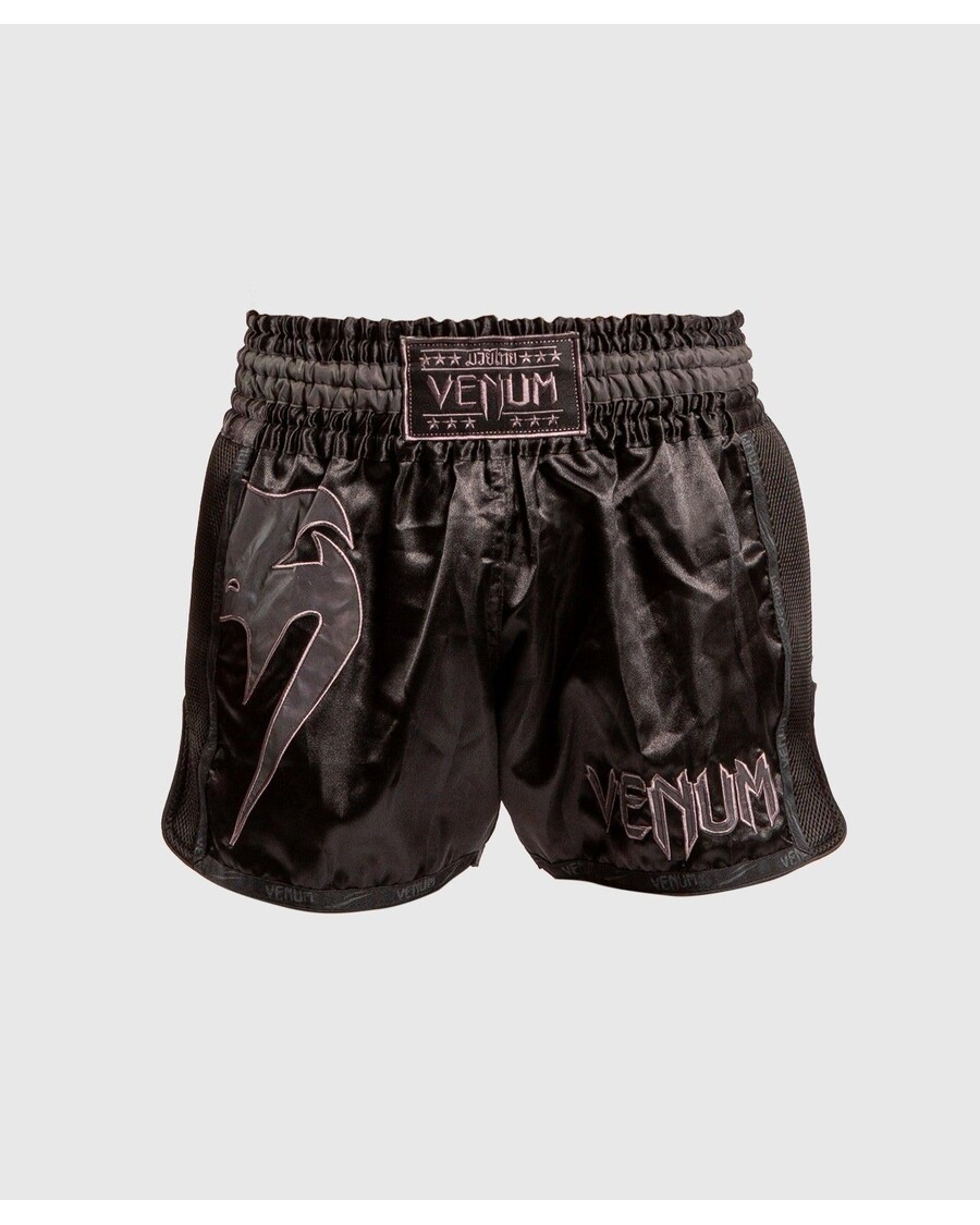 Venum Giant Glow Muay Thai Shorts - Black