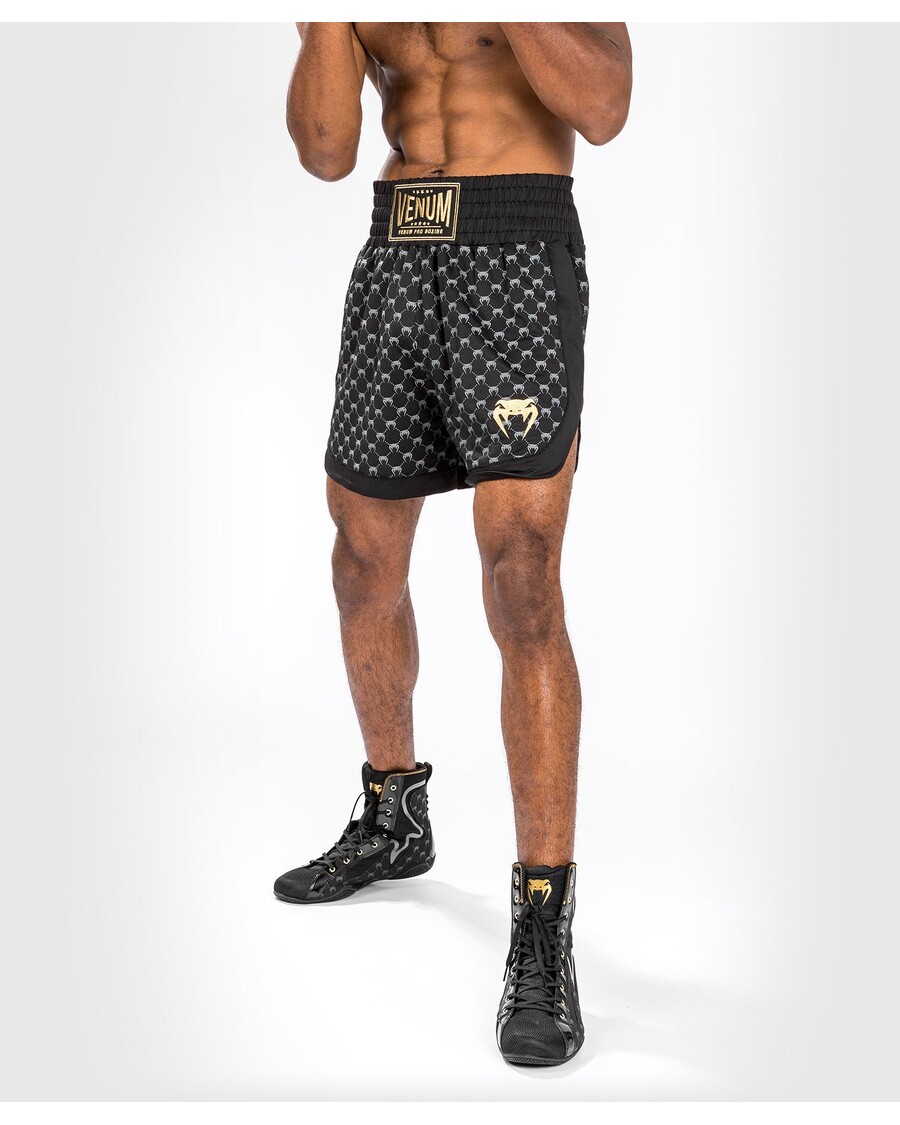 Venum Monogram Boxing Short - Black