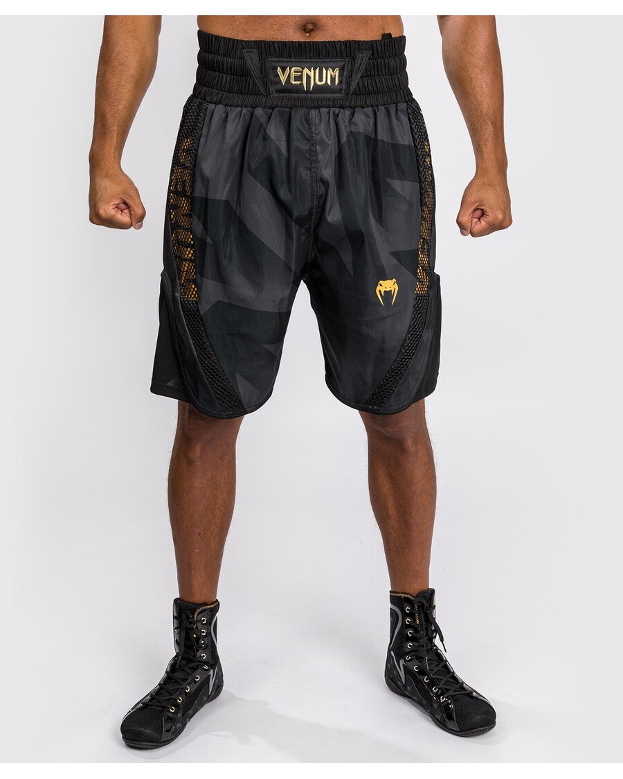 Venum Razor Boxing Shorts - Preto/dourado