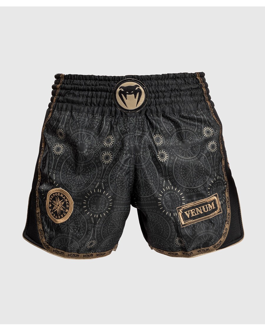 Venum Santa Muerte Dark Side - Muay Thai Shorts - Black/Brown