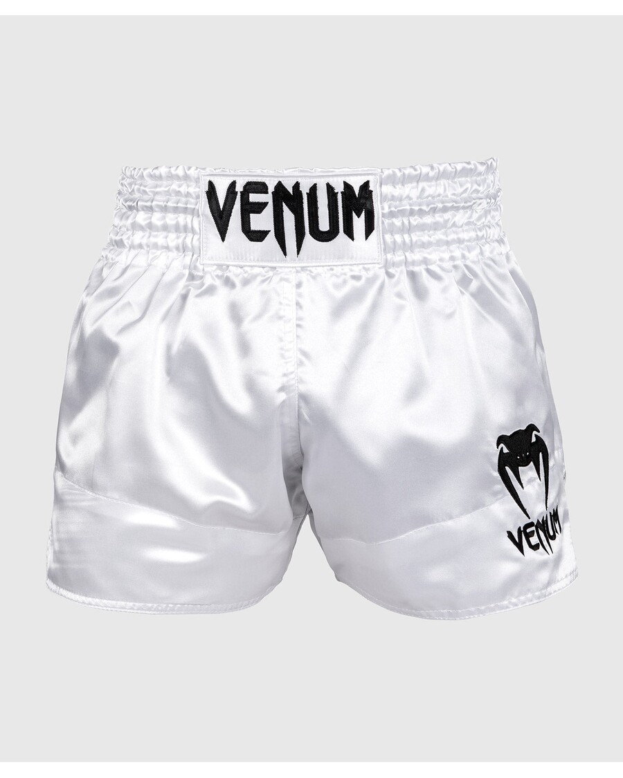 Venum Classic Muay Thai Shorts - White/Black