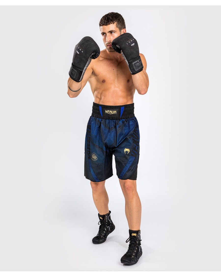 Venum Phantom Loma Boxing Short - Black/Blue