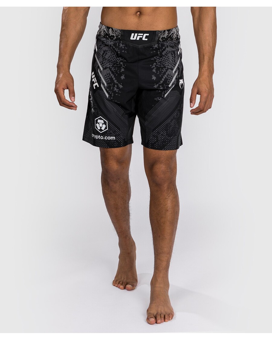 UFC Adrenaline by Venum Authentic Fight Night Men's Fight Short - Long Fit - Black