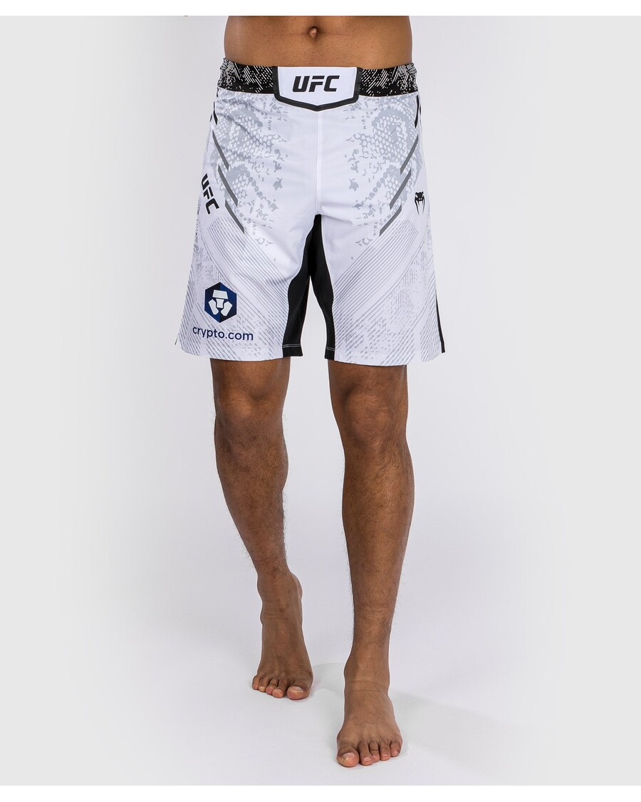 UFC Adrenaline by Venum Authentic Fight Night Men's Fight Short - Long Fit - White