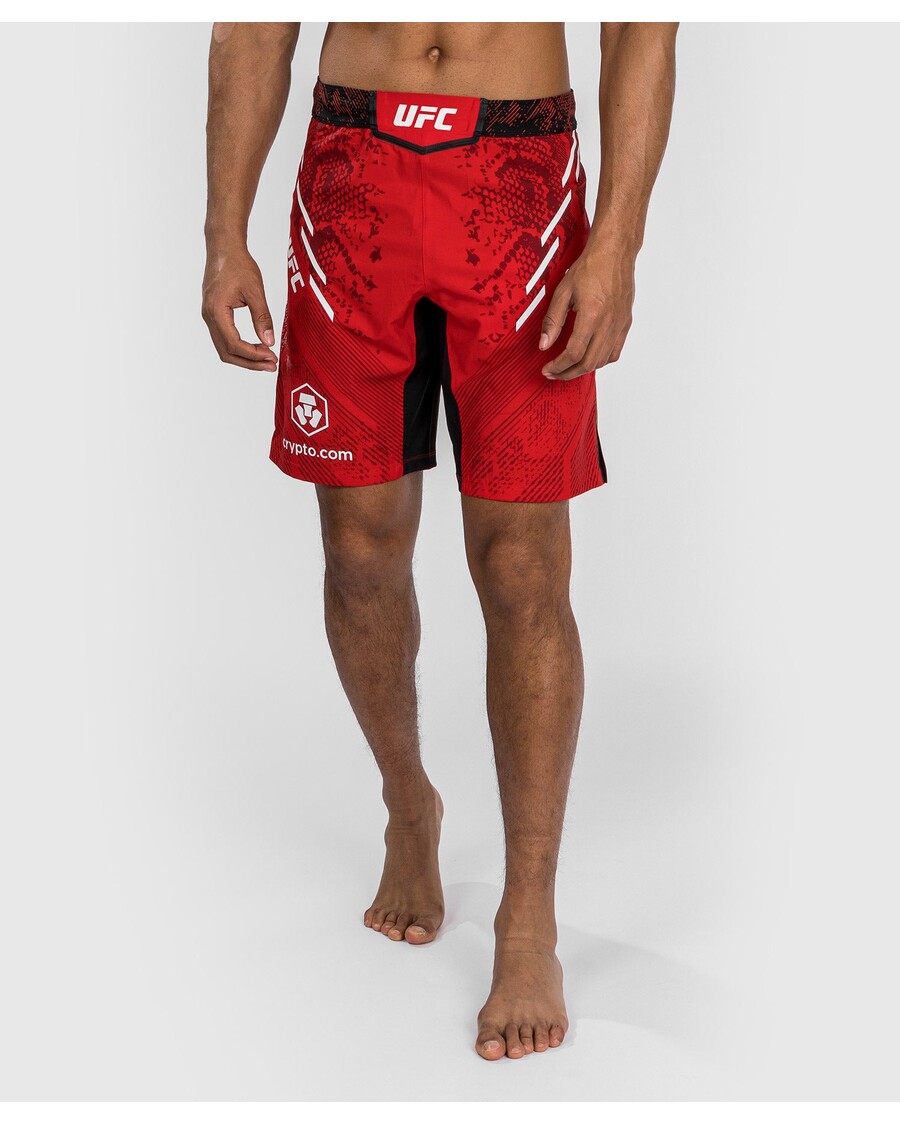 UFC Adrenaline by Venum Authentic Fight Night Men's Fight Short - Long Fit - Red