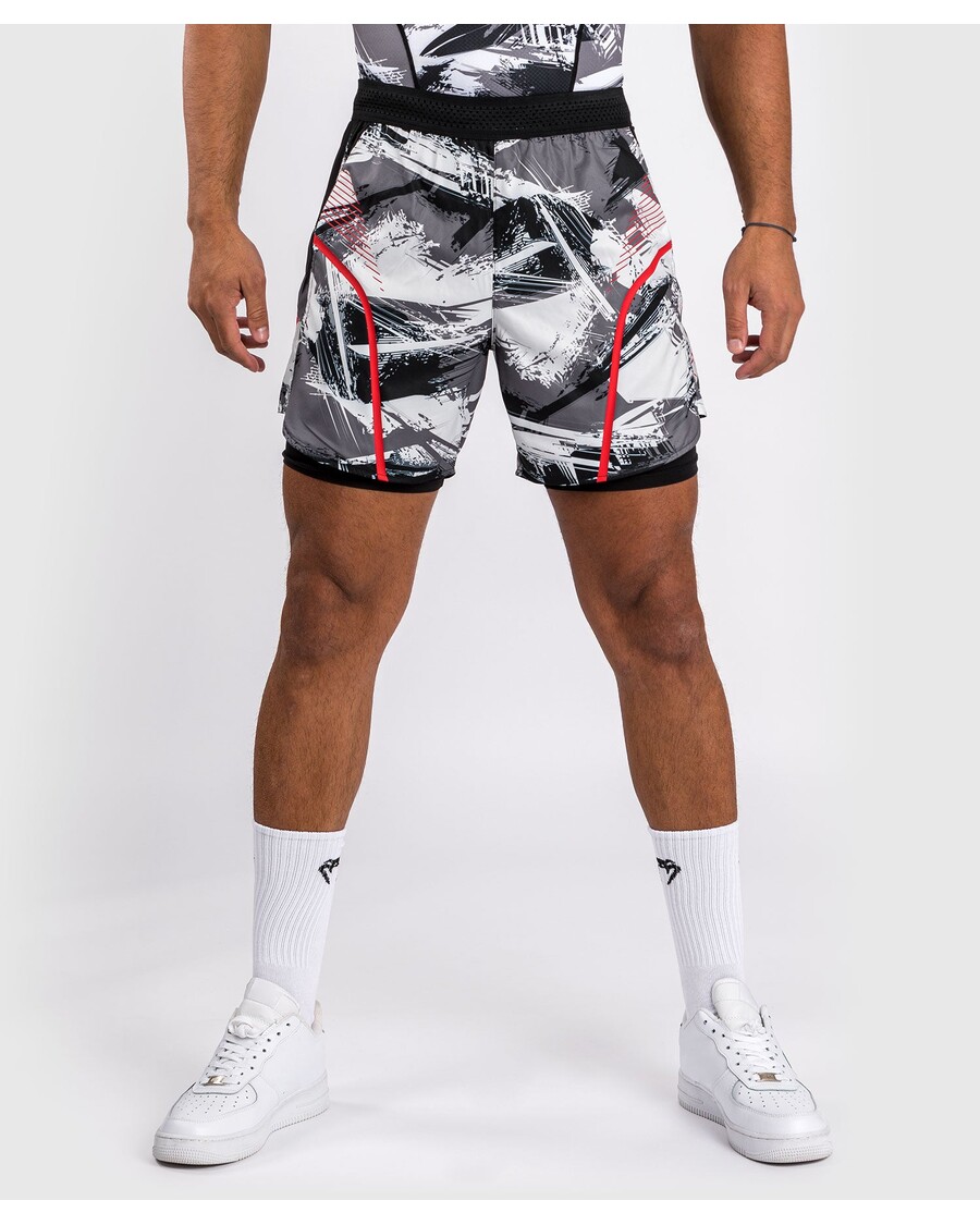 Venum Electron 3.0 Training shorts - Grey/red