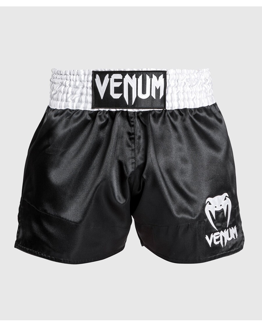 Venum Classic - Muay Thai Short Black/White/White