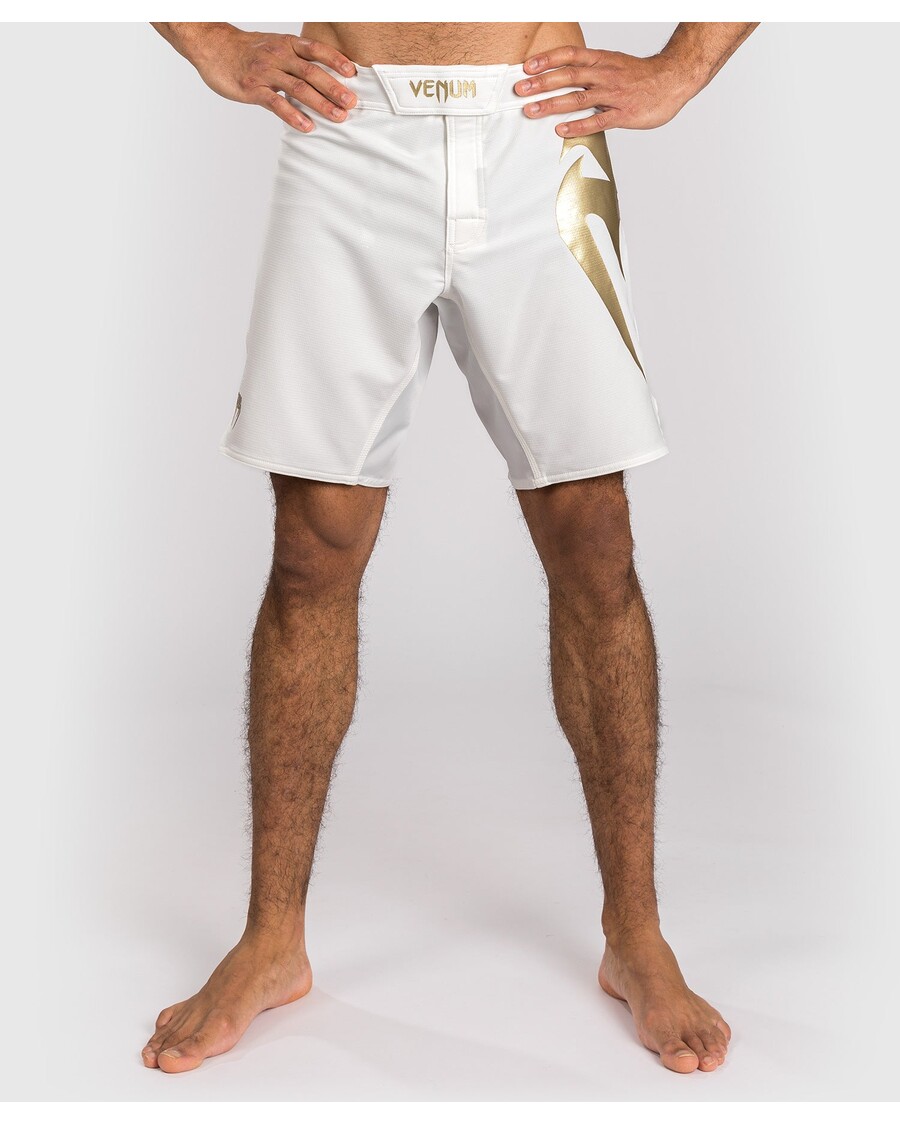 Venum Light 5.0 Fight Shorts - White/Gold