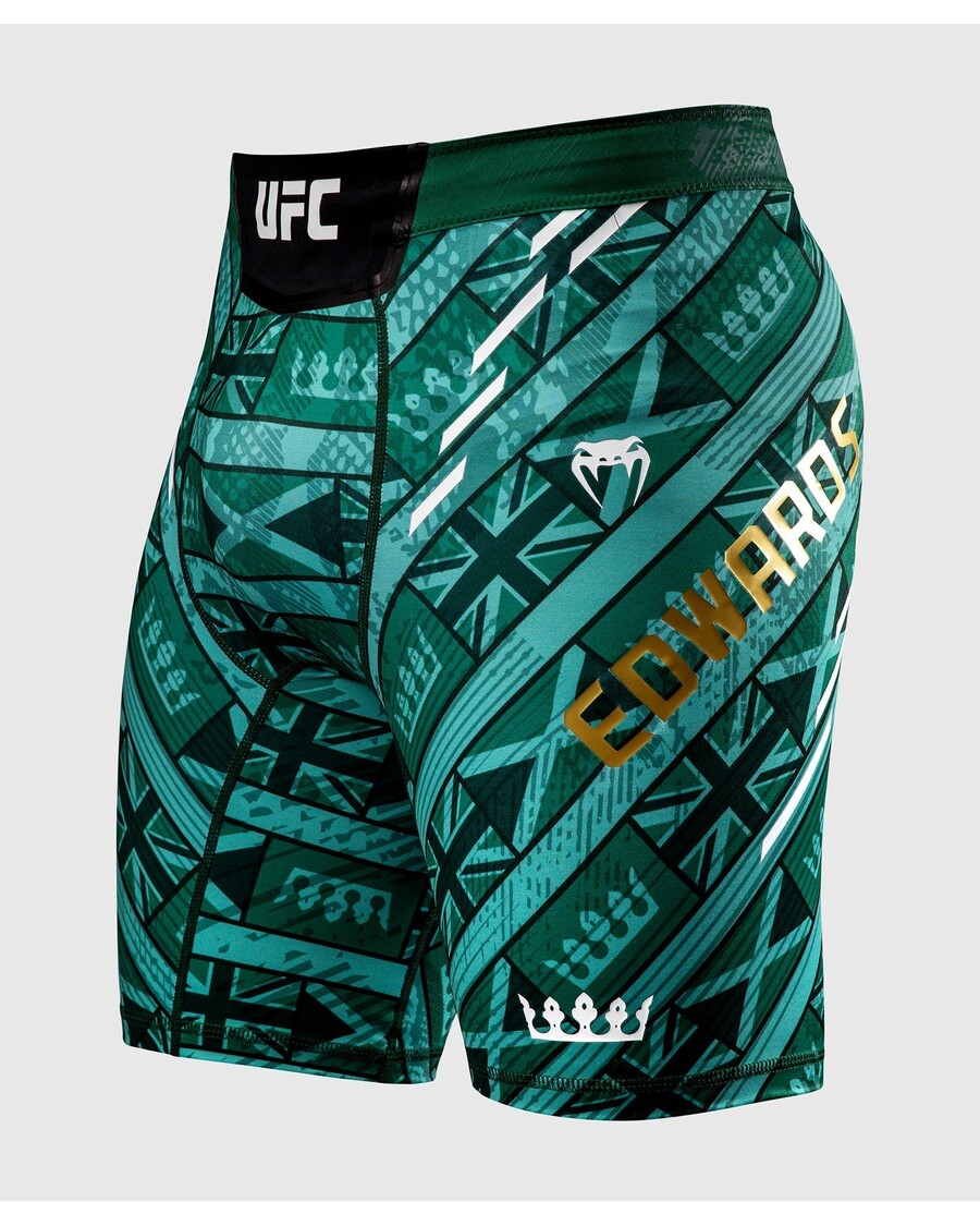 UFC Unrivaled by Venum Leon Edwards Unisex Vale Tudo Short - Green