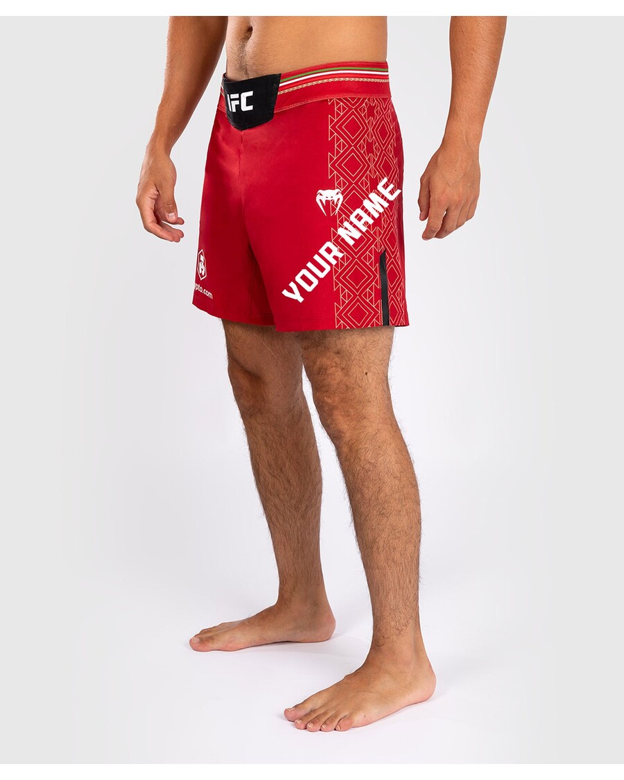 UFC Noche by Venum Personalized Authentic Fight Night Men's Fight Short - Red