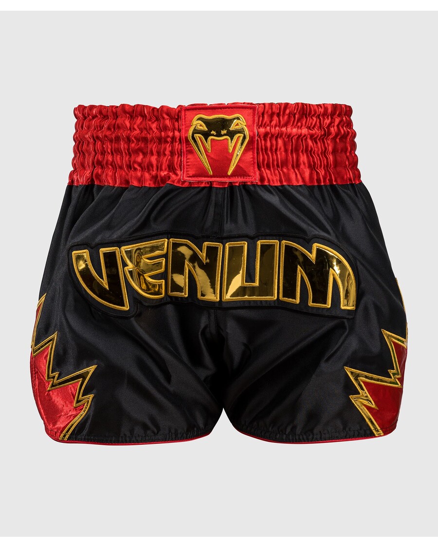 Venum Inferno Muay Thai Shorts - Black/Gold/Red