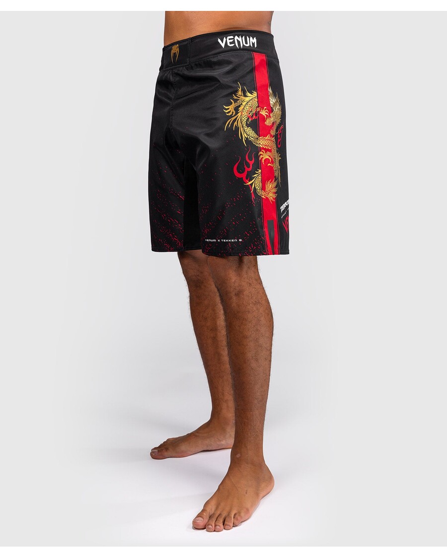 Venum x TEKKEN 8 - Marshall Law Fight Shorts - Black/Red/Gold