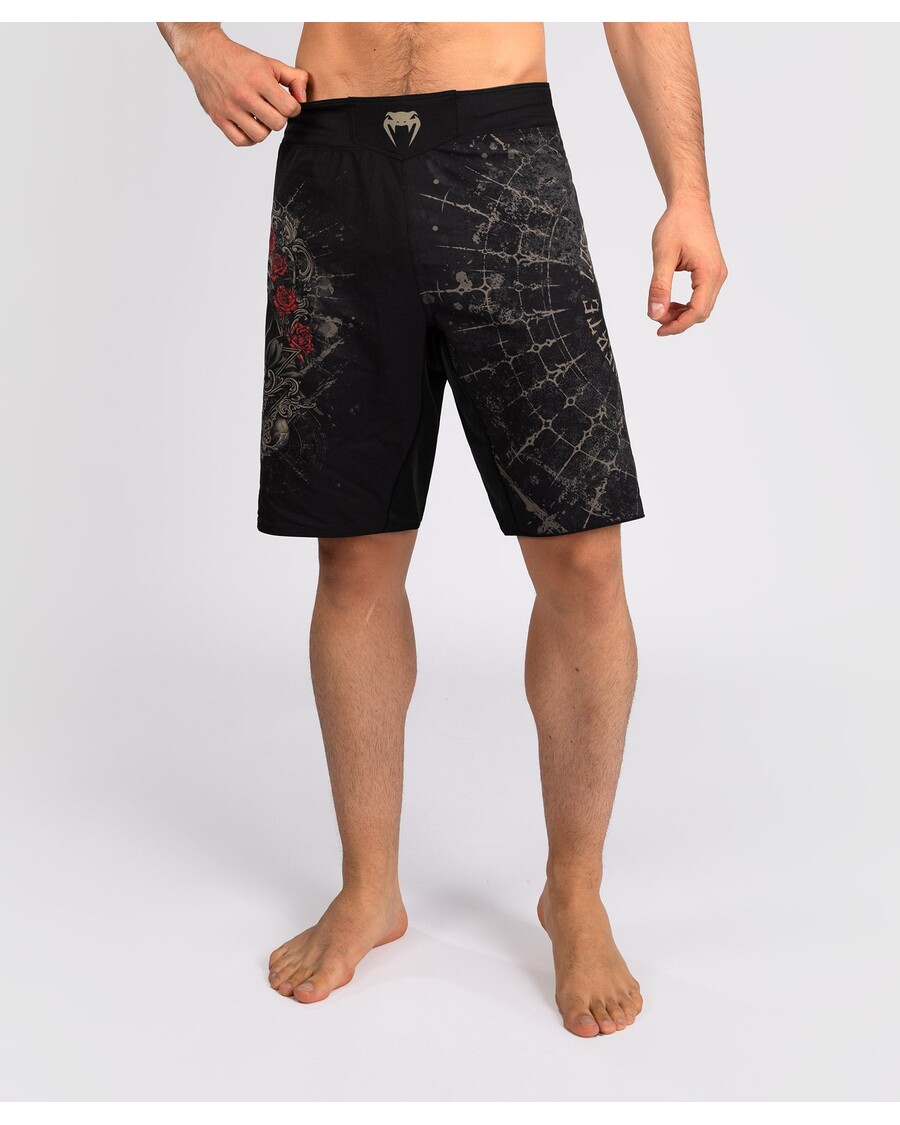 Venum Santa Muerte 5.0 Men’s Fight Shorts - Deep Black/Gold