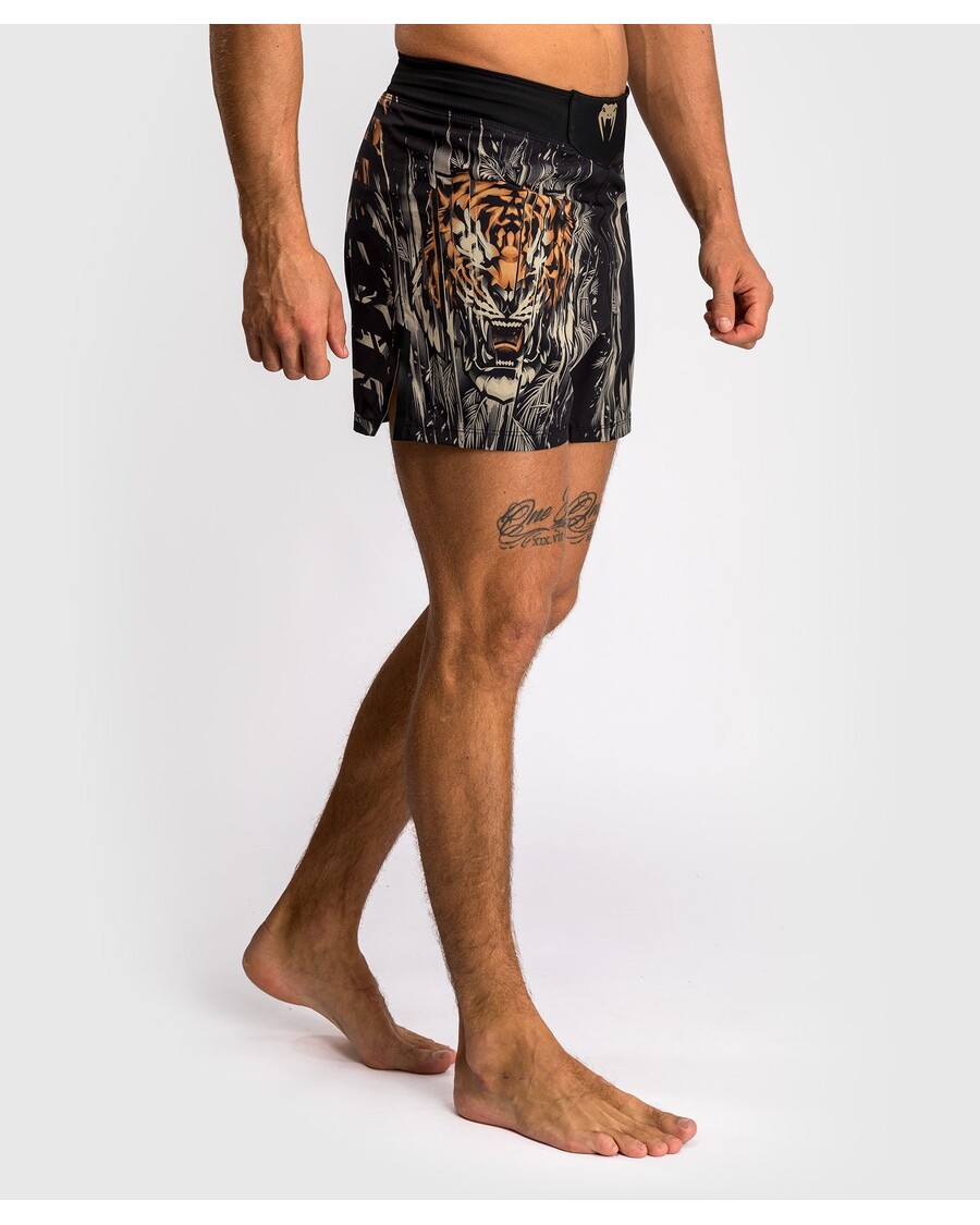 Venum Tiger Men's Fight Shorts - Black/Neon Orange