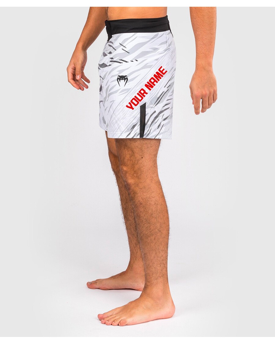 UFC Fusion by Venum Personalized Authentic Fight Night Men's Fight Short - Short Fit - White