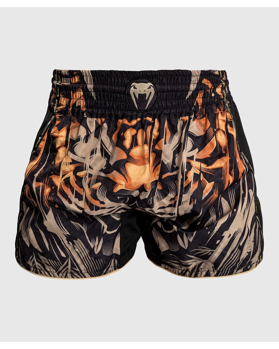 Venum Tiger Muay Thai Shorts - Black/Neon Orange