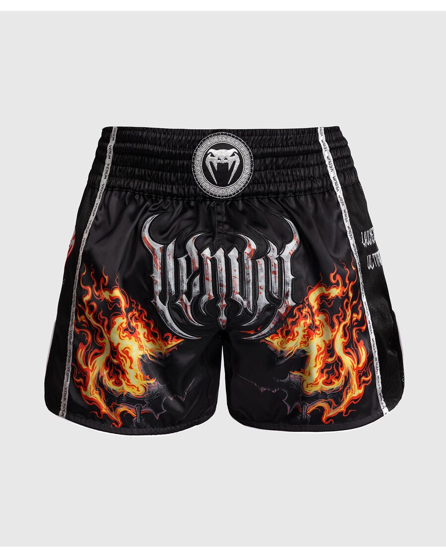 Venum Gladiator 5.0 Muay Thai Shorts - Black/Neon Orange