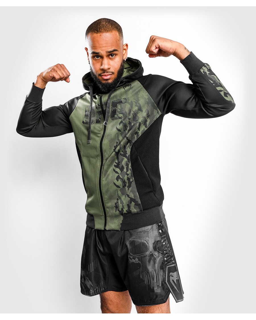 UFC Venum Authentic Fight Week Men's Zip Hoodie - Khaki