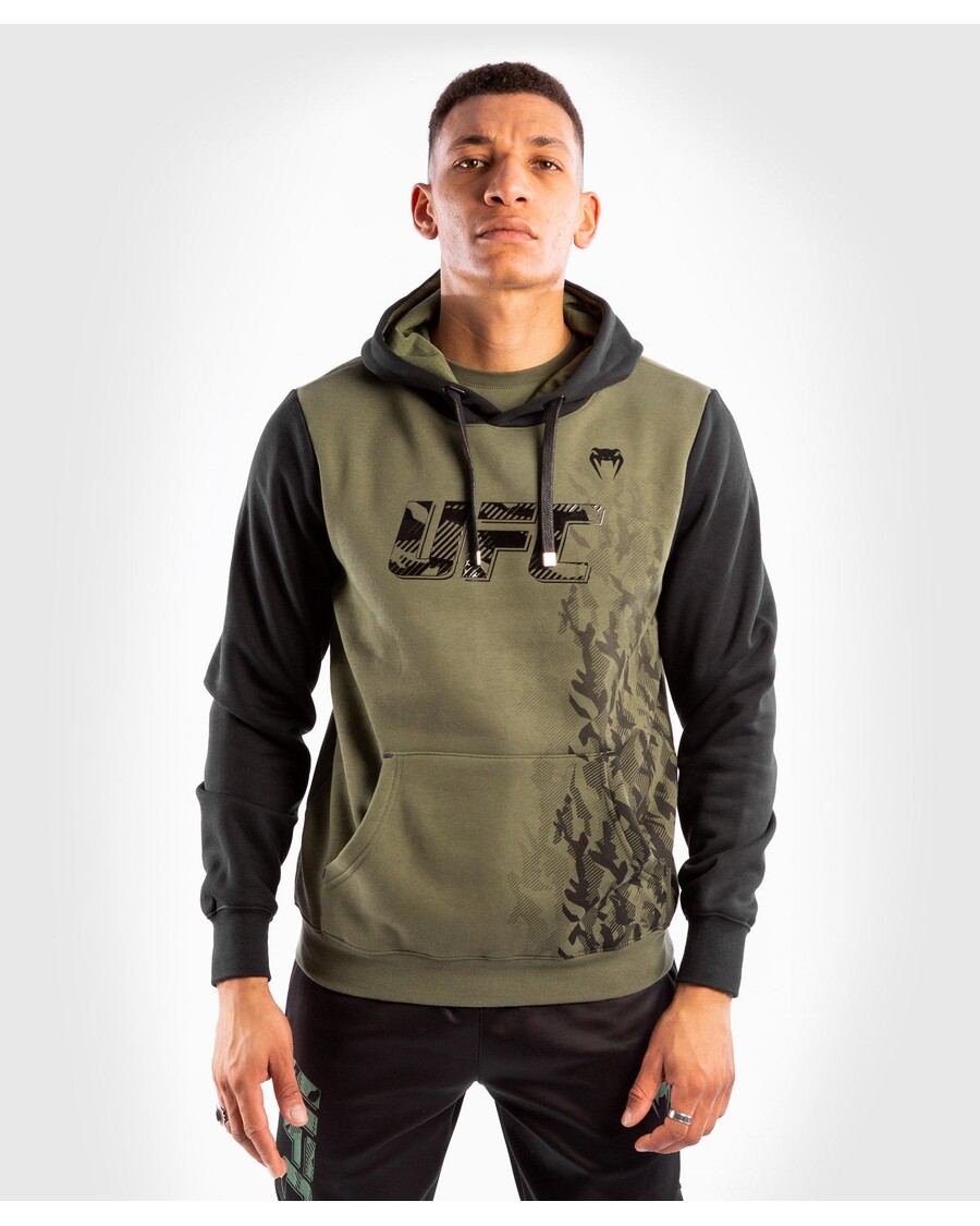 UFC Venum Authentic Fight Week Men's Pullover Hoodie - Khaki