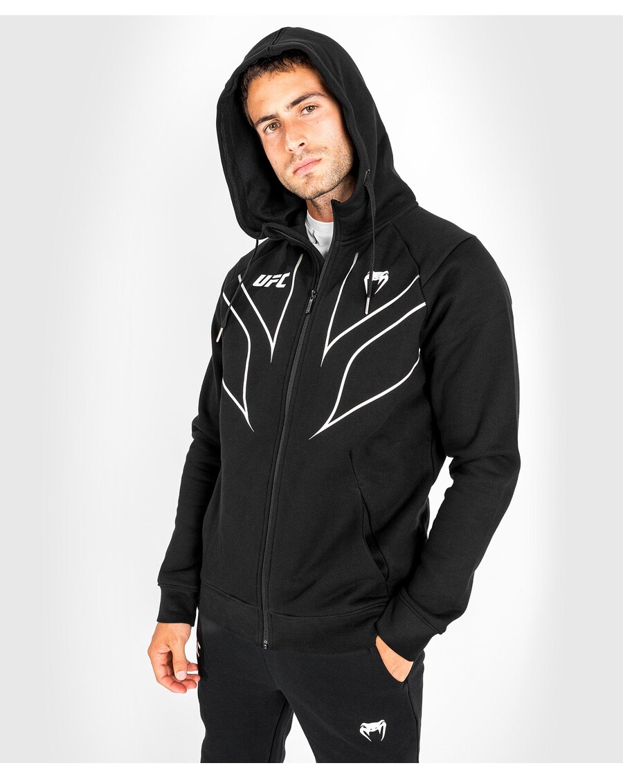 UFC Venum Fight Night 2.0 Replica Men's Full Zip Hoodie - Black