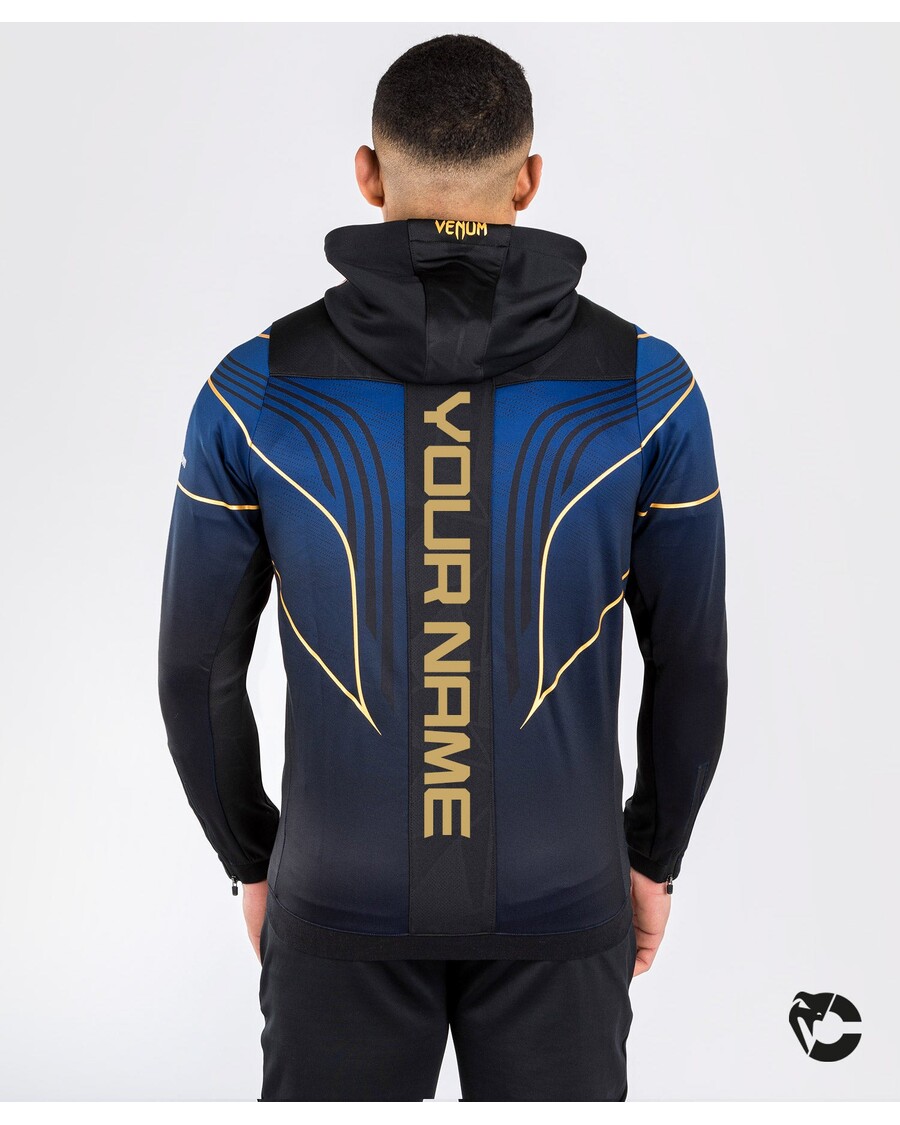 UFC Venum Personalized Authentic Fight Night 2.0 Kit by Venum Men's Walkout Hoodie - Midnight Edition - Champion