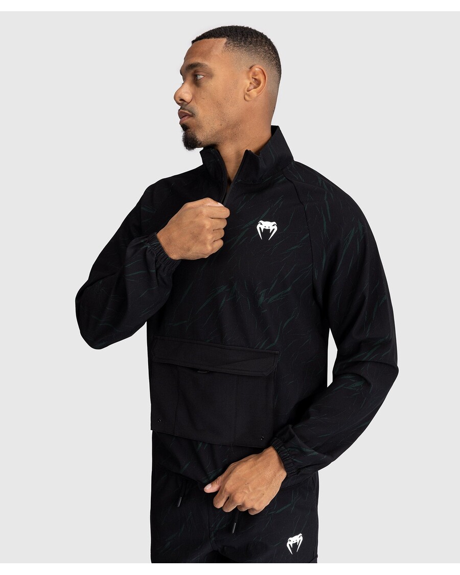 Venum Trooper Men's Half-Zip Jacket - Black/Forest Green