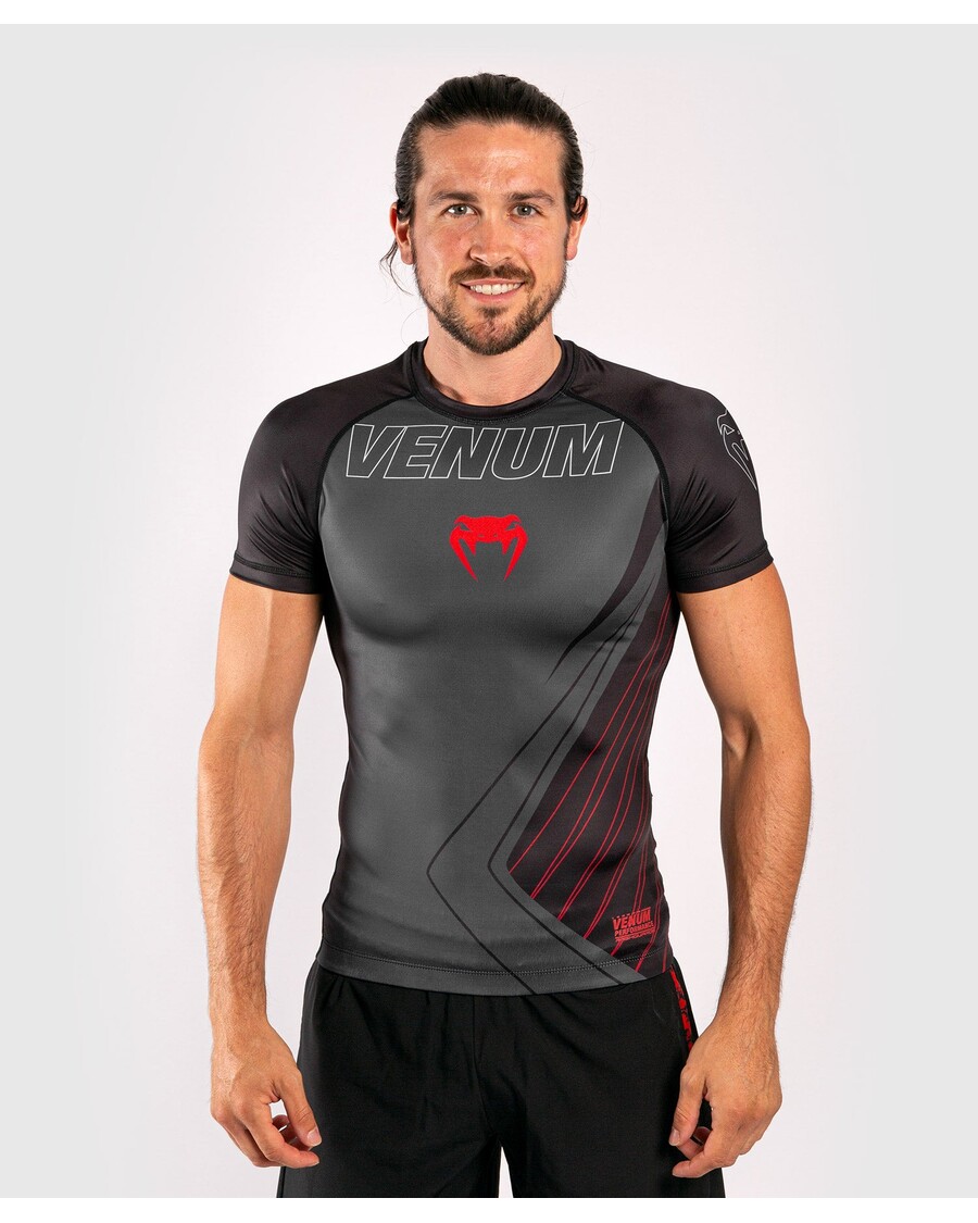 Venum Contender 5.0 Rashguard - Short sleeves - Black/Red