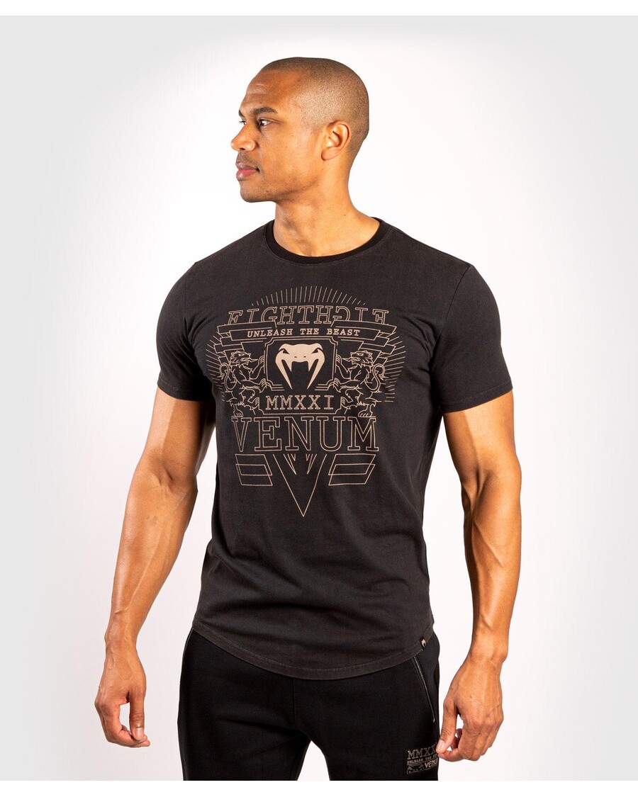 Venum Lions21 T-shirt - Black/Sand