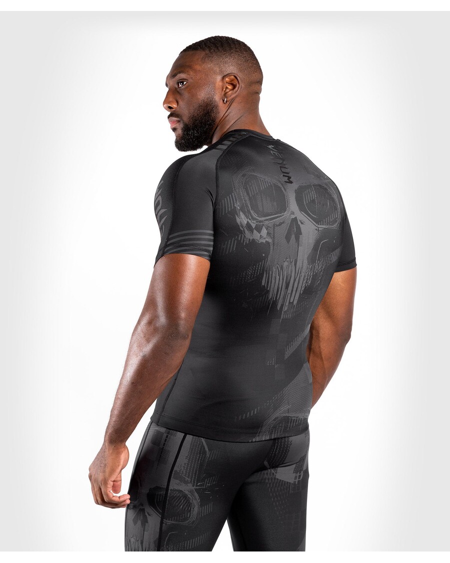 Venum Skull Rashguard - Short sleeves - Black/Black