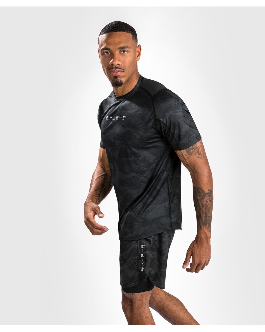 Venum Electron 3.0 Dry Tech  T-Shirt - Short Sleeves - Black