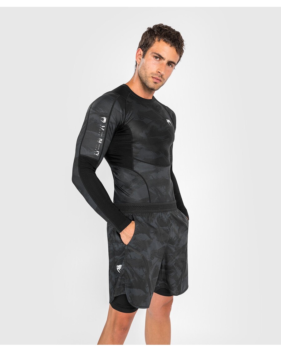 Venum Electron 3.0 Rashguard - Long Sleeves - Black