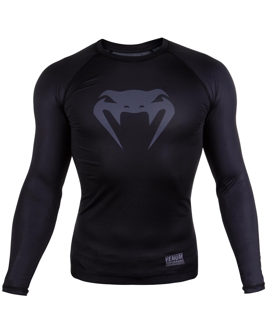 Venum Contender 3.0 Compression T-shirt - Long Sleeves - Black/Grey