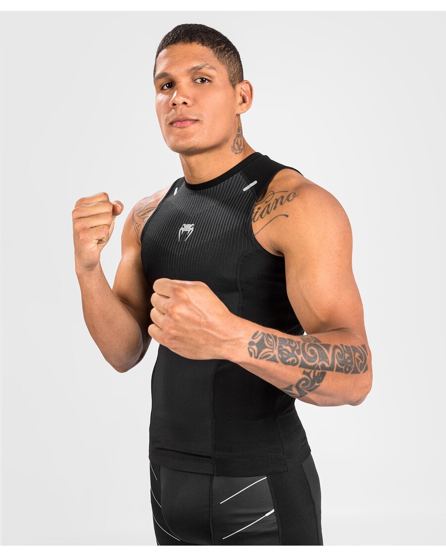 Venum Rashguard Sleevless Biomecha - Black/Grey