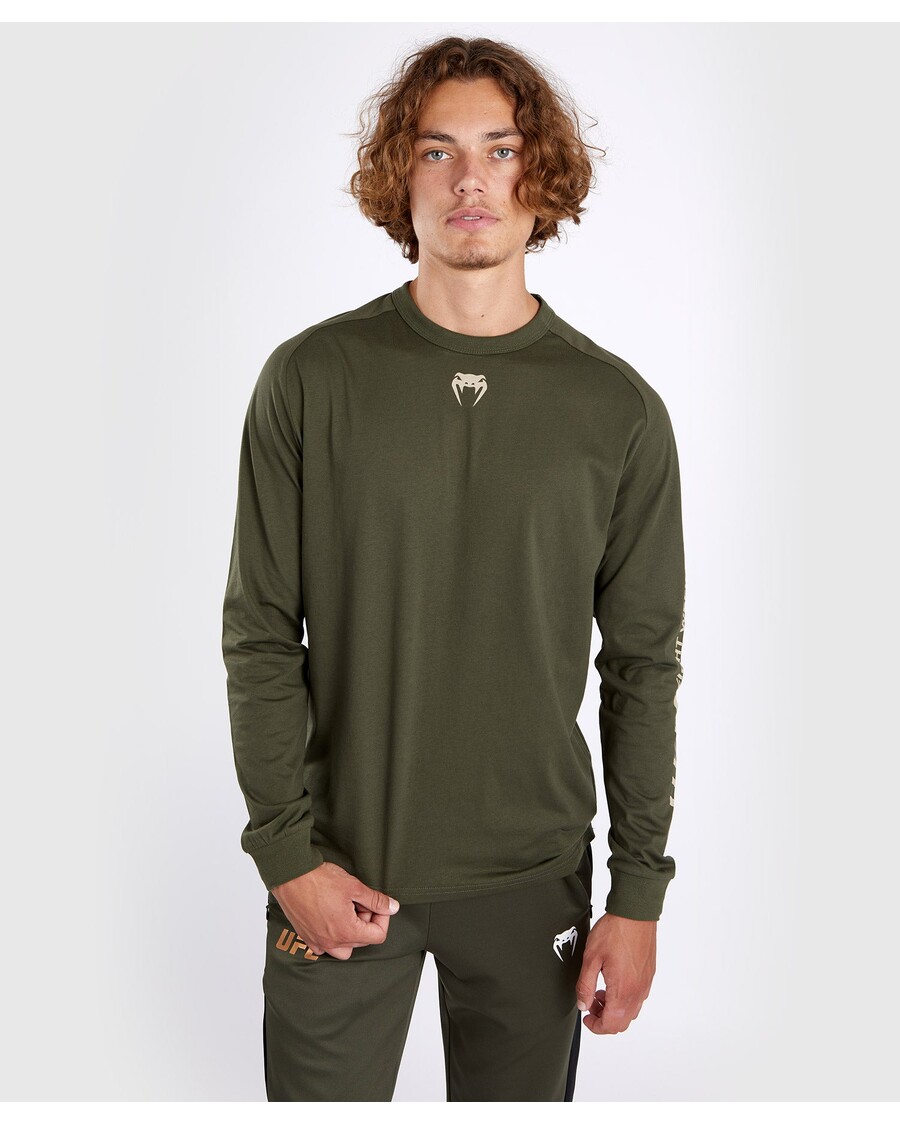 UFC Adrenaline by Venum Fight Week Men’s Long-sleeve T-shirt - Khaki